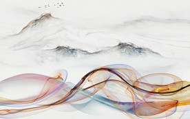 最新意境新山水画 TIF分层