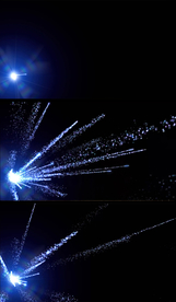 4K冷光唯美粒子飞射舞美背景