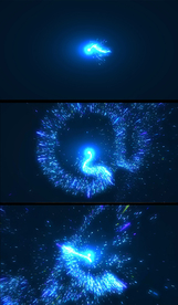 4K梦幻粒子扫射动感舞台背景