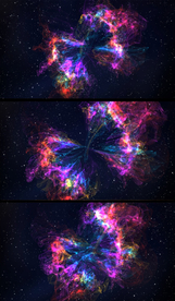 4K梦幻粒子星空动态背景视频