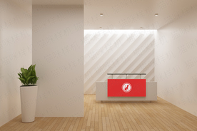 公司品牌logo墙样机