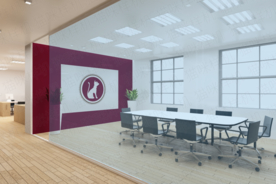 品牌会议室办公室主题logo墙