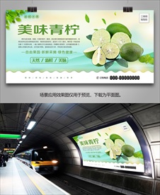 青柠灯箱易拉宝单页展板挂画海报