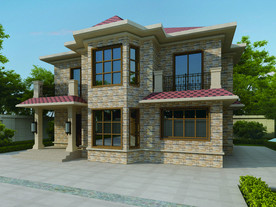 外墙砖效果图 自建房