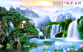 山水画 水墨山水画 意境山水画