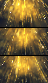 动态奢华黄金粒子下落背景素材