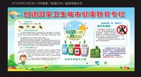 创建国家卫生城市宣传栏