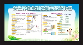 关注男性生殖健康宣传栏