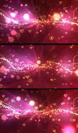 红色喜庆浪漫心形动态背景