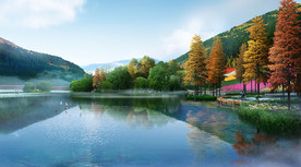 湿地风景区景观效果图