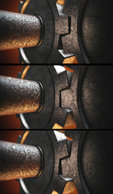 机械齿轮转动特写视频素材