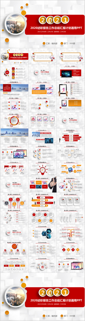 微粒体工作总结计划PPT模板