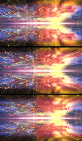 彩色粒子宇宙星云背景视频