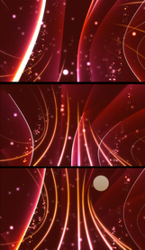 红色动态光点线条背景视频