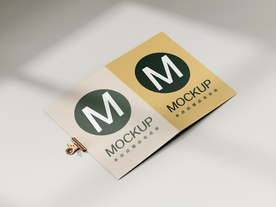 二折页对折页样机