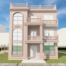 别墅正立面效果图