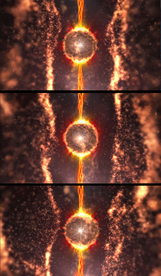 4K金色粒子太阳VJ酒吧背景