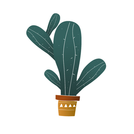 绿色盆栽植物元素