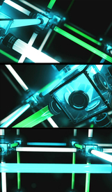 玻璃元素酒吧DJ舞台背景