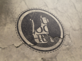 品牌logo破损纸片样机