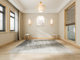 新中式卧室背景墙日式3D空景