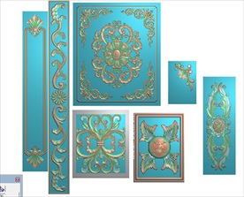 精雕图 洋花 欧式花