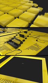 三维电脑主板cpu硬件展示短片