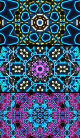 炫丽万花筒夜场背景视频