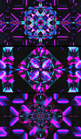 蓝紫亮丽万花筒舞台背景