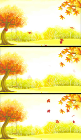 秋天落叶节目演出背景素材