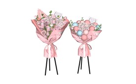 开业庆典花架花篮SU模型