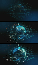 科技网络信息地球视频素材