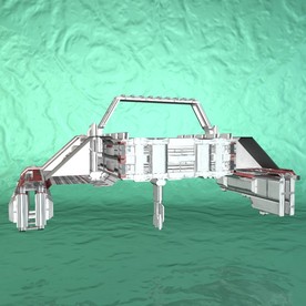 太空舱 科幻模型 建筑模型