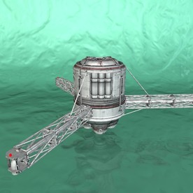 飞船模型 宇宙飞船 c4d模型