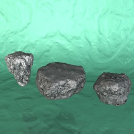 陨石模型 C4D模型 宇宙行星