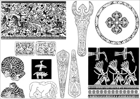 隋唐 几何纹 动物纹 花卉纹