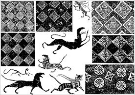 隋唐 几何纹 动物纹 花卉纹