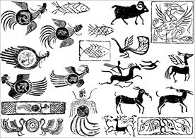 隋唐 几何纹 动物纹 花卉纹