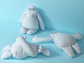 三款大白抱枕布偶