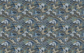 欧式风情热带雨林树叶西洋画