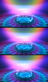 4K七彩绚丽舞台粒子背景视频