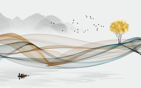 新中式电视背景墙