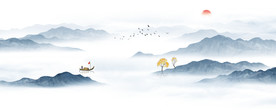 中式山水画