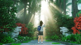 C4D森林阳光女孩