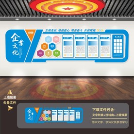 企业 公司 物业文化墙