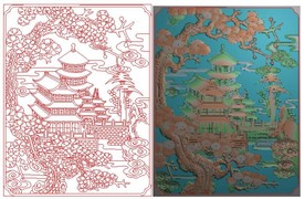 金玉满堂精雕图