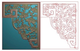 灵芝缕空家具图