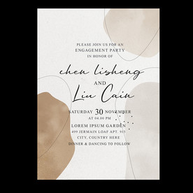 莫兰迪色系婚礼海报