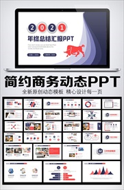 2021年终总结汇报PPT模板