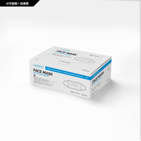 口罩包装 一次性口罩 手绘口罩